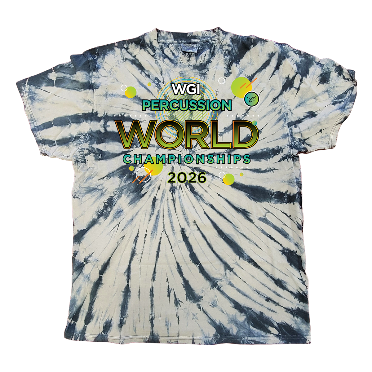 WGI 2026 Percussion World Championships Tie Dye T-Shirt