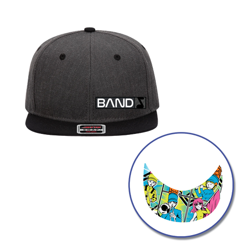 Band Flat Bill Cap