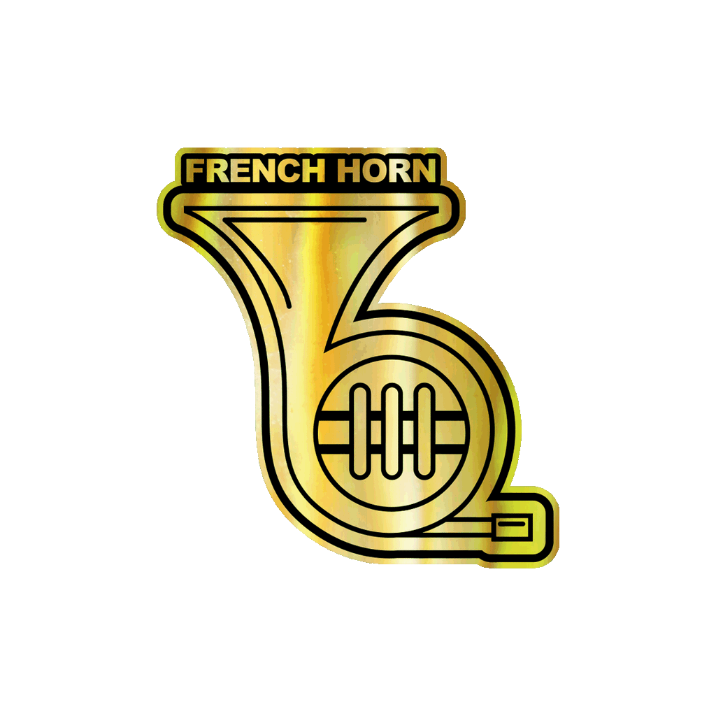 French Horn Sticker