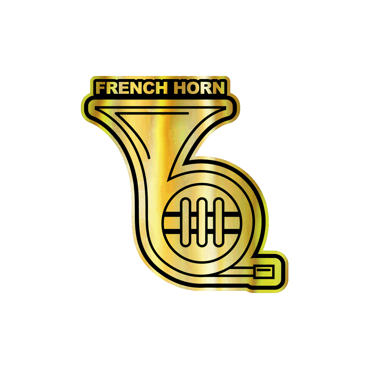 French Horn Sticker