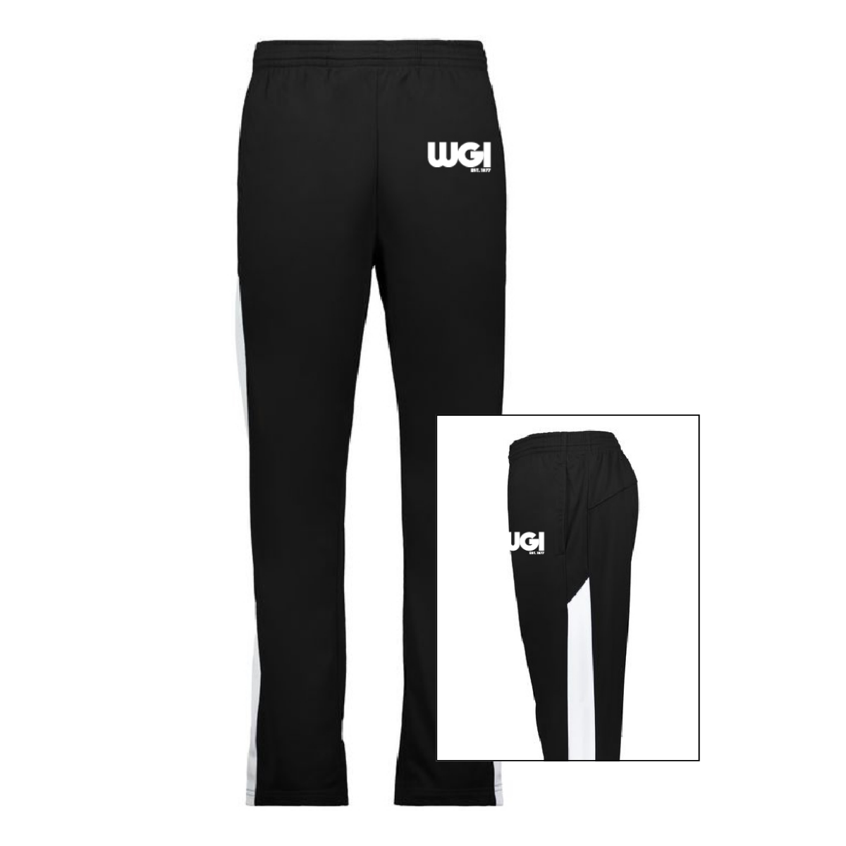 WGI White Striped Joggers